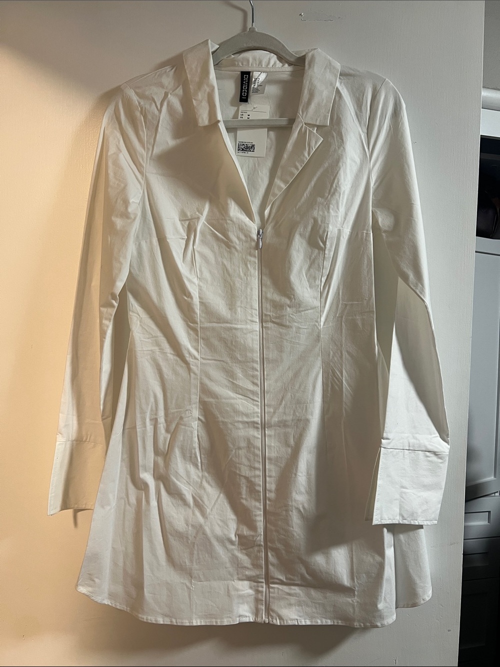 NWT H&M Zip-Up Shirt Dress